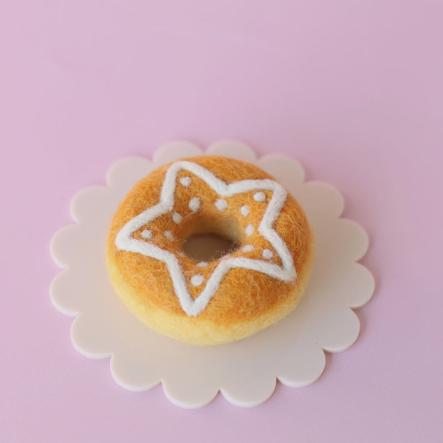 Christmas Donut Gingerbread Star