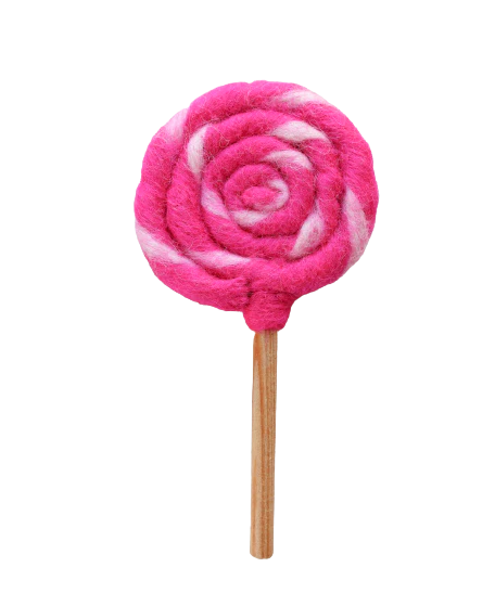 Lollipop Hot Pink White