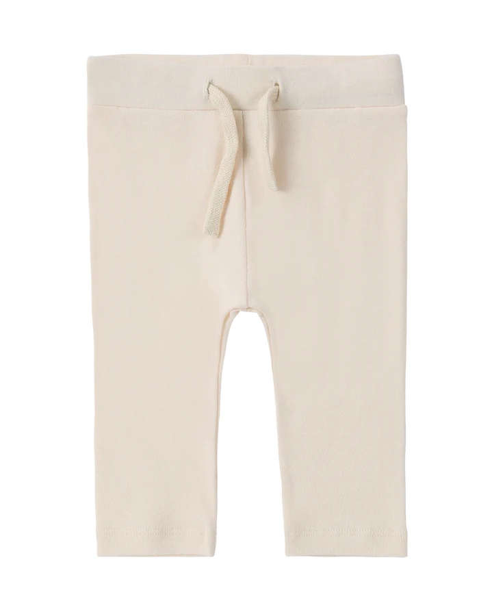 Organice Drawstring Legging-Eggshell