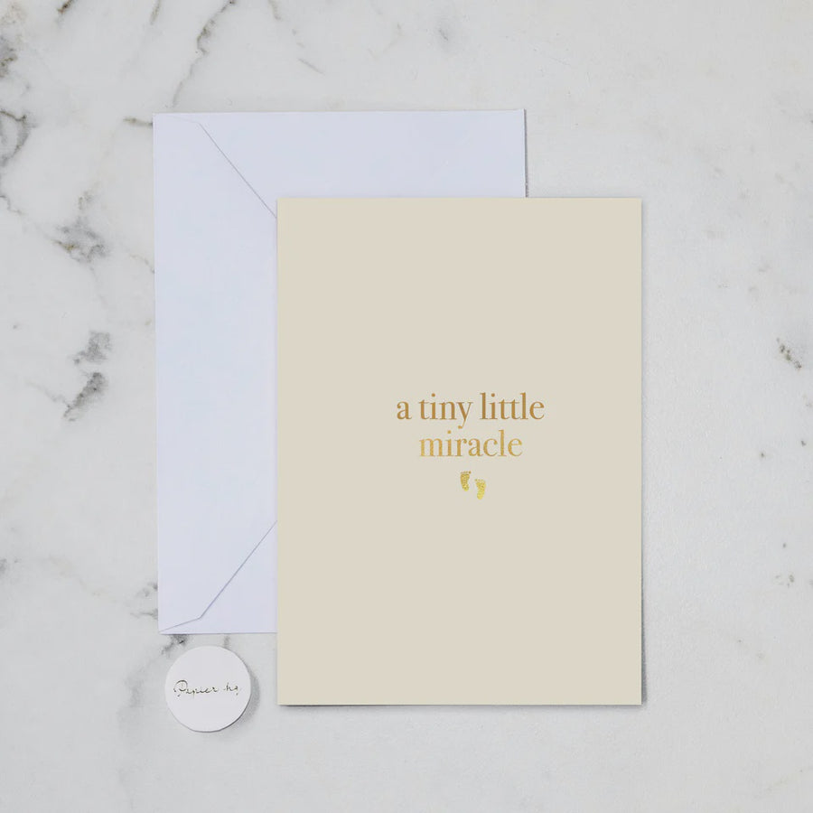 Tiny Little Miracle Greeting Card