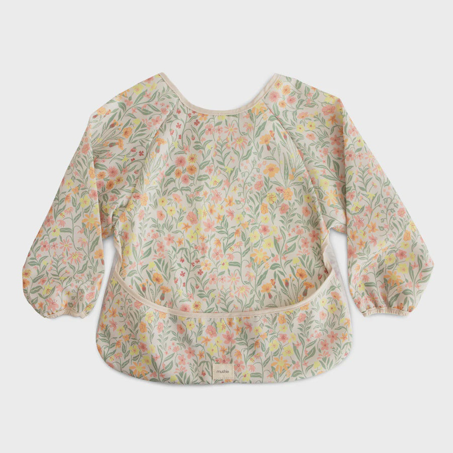 Long Sleeved Bib Pastel Blooms