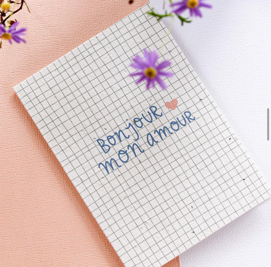 Bonjour my Love Blooming Card