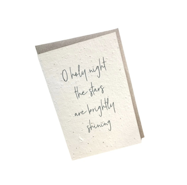 O Holy Night Blooming Card