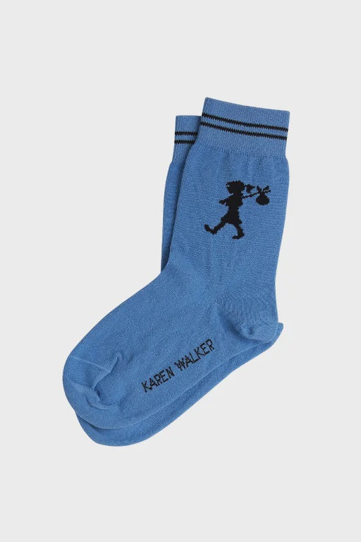 Runaway Girl Ankle Socks Blue/Navy