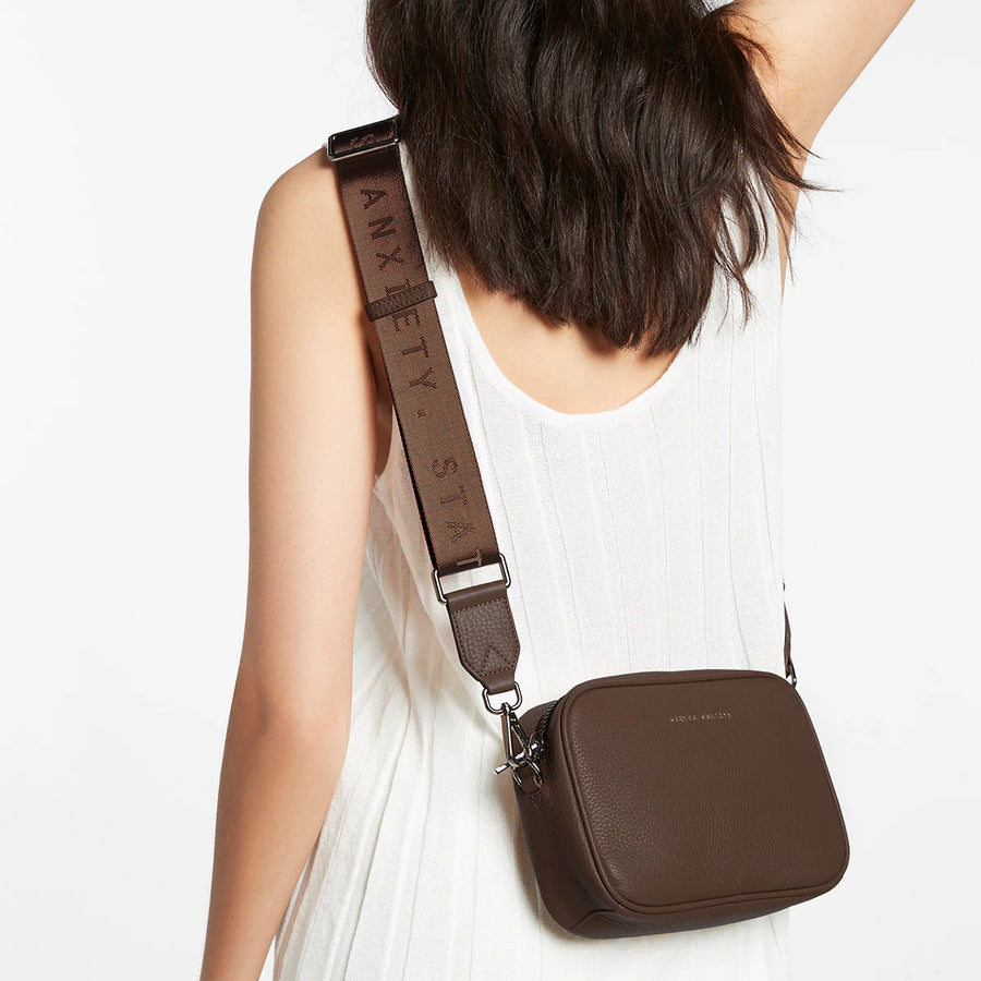 Plunder Bag With Webbed Strap - Cocoa