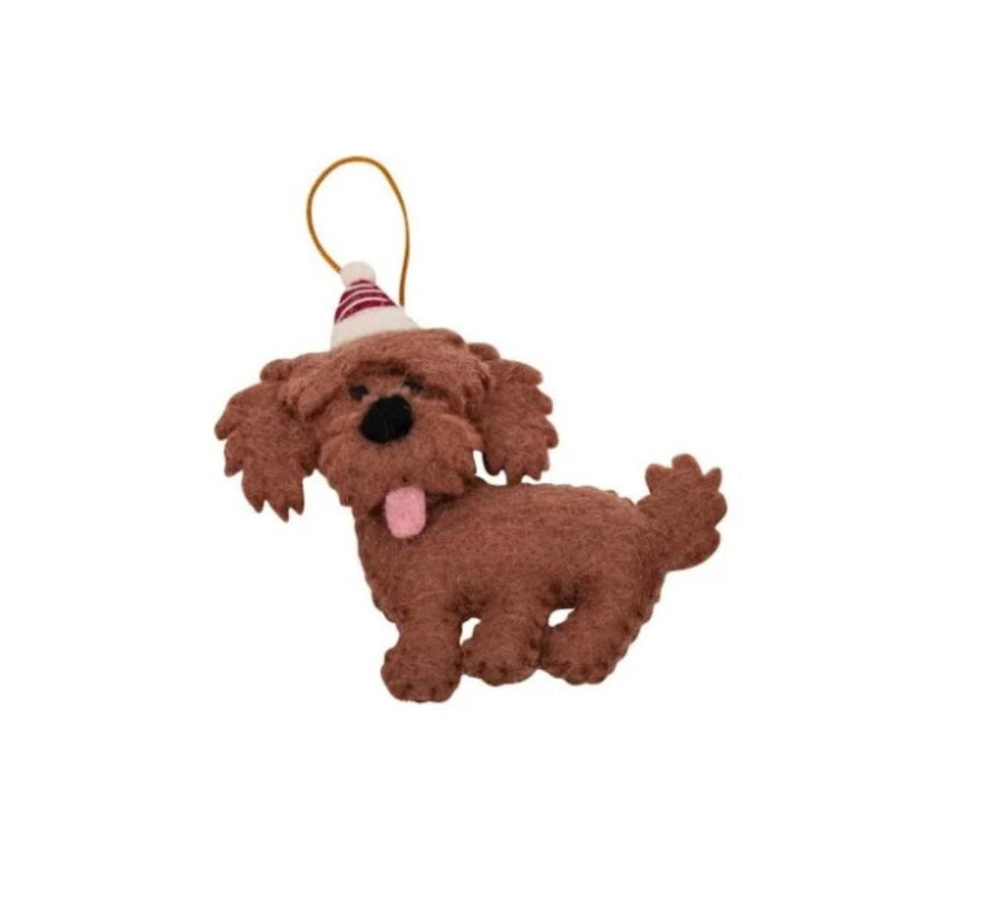 Pashom Christmas Decoration - Cavoodle Brown