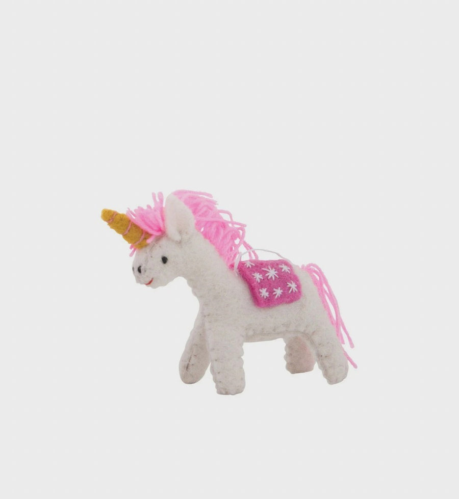 Pashom Christmas Decoration - Unicorn Pink