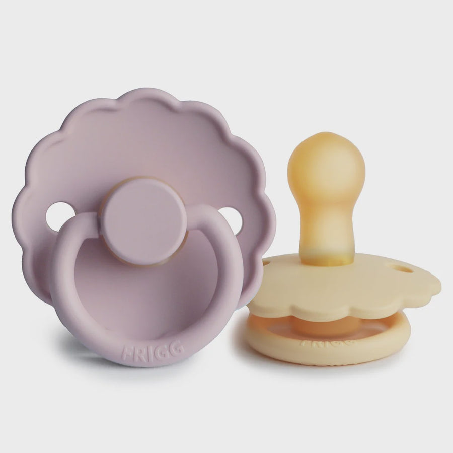 Daisy Pacifier (Latex) Soft Lilac/Pale Daffodil