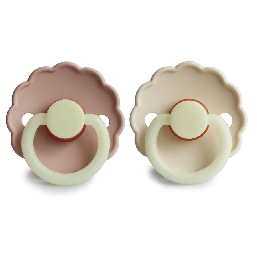 Daisy Night Pacifier (Latex) Cream/ Blush