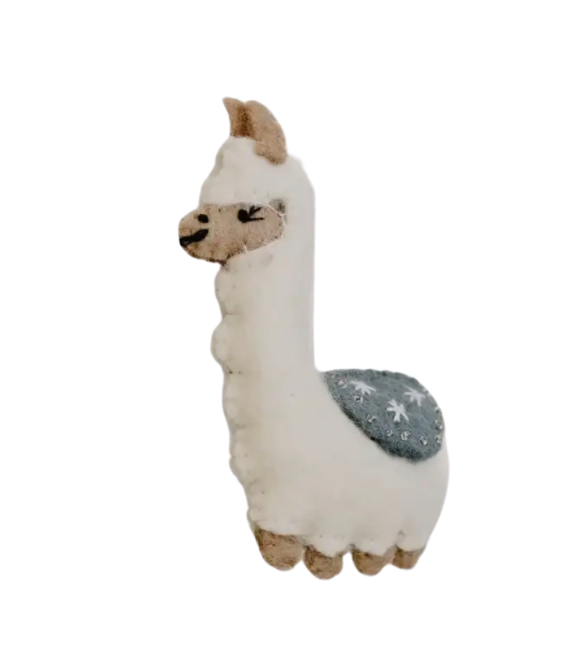 Pashom Christmas Decoration - Llama Blue